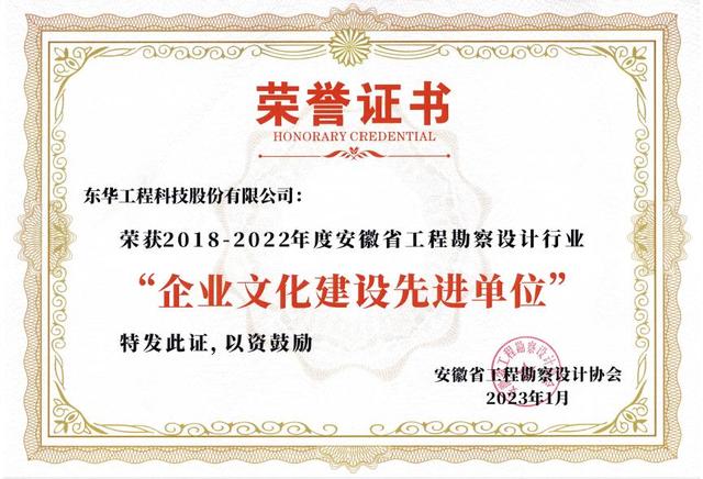 安徽省2018-2022年度工程勘察设计行业创新发展回顾与展望